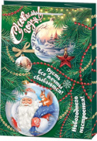 Пакет подар. бум. новогодн. 22*31см "Шары" ламин.