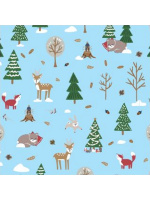 Набор упаковочной бумаги "Зимнее чудо. Ассорти" 100*70см