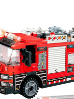 Конструктор пластм. Qman "Пожарная машина" 275 дет. (упаковка не русифицирована)