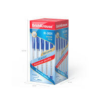 Ручка шар. ЕК R-301 1мм GRIP синяя