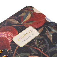 Записная книжка А6 120л. тв.обл., гребень "Art journal. Гранат" лин./точка, разделители