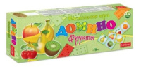 Домино детское "Фрукты" 28 фишек, картон