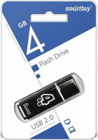 Флеш-драйв   4 GB USB 2.0 Smartbuy Glossy series Black