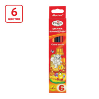 Карандаши цвет.  6цв "Мультики" трехгранные