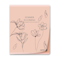 Тетрадь А5 40л кл. Светоч  пласт.обл. "Хрупкие цветы"