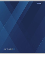 Тетрадь А5  96л кл. Проф-Пресс "Синие абстракции" 4 диз.в коробе