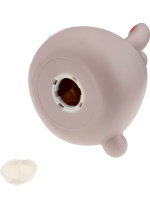 Копилка 14*16см "Счастливый зайчик" серый