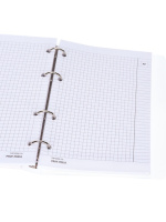 Тетрадь  А5 120л кл. на кольцах Проф-Пресс "Полезный завтрак" пласт.обл., резинка, белизна 100%