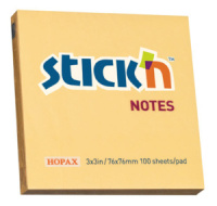 Бумага с липким краем (76*76мм)  100л оранжевый