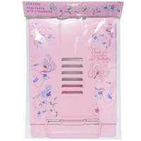 Подставка для книг "Butterfly"27*21см полностью металл, розовая