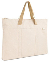 Портфель  40*30*4см 1 отд. на молнии ткань белый