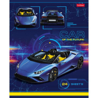 Тетрадь А5 24л лин. Hatber "Car Design" белизна 98%