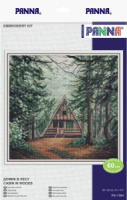 Набор  для вышивания крестиком 20*20см "Домик в лесу"