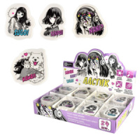 Ластик Феникс+ "Манга" фигурные, ассорти, 3*4,2*1см, 3,3*4,1*1см, 3,8*4*1см, 3,9*4*1см