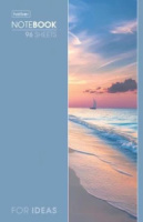 Блокнот А5  96л скоба "Белеет парус" клетка, глянц.лам.