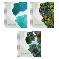 Тетрадь А5  48л кл. гребень Полиграф Принт "Природа" двойной выб.УФ-лак, белизна 100%