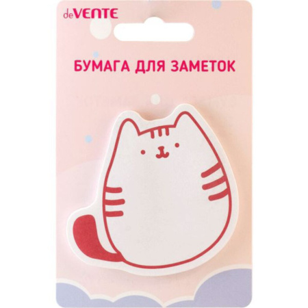 Бумага с липким краем  30л, фигурная " Cats",  ассорти