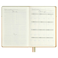 Ежедневник недат. А5 160л., кож.зам., тв.пер. "Лайка оливковый" ляссе