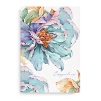 Ежедневник недат А5 7БЦ,  80л. "Diary. Пастельный пион" тисн.фольгой, софт-тач