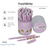 Ручка шар. BV "FreshWrite. Кофемания. Чизкейк", 0.7мм, синяя