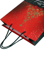 Пакет подар. бум. новогодн. 26*32*10см Новогодняя звезда