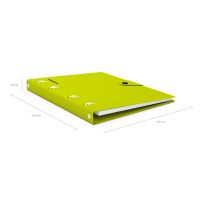 Тетрадь А5 на кольцах  80л кл. Neon, пластик. обложка, на кнопке