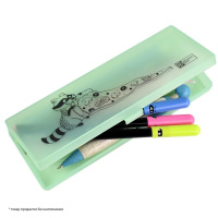 Пенал-косметичка (180*60*25) "Енот" пластик, шелкография