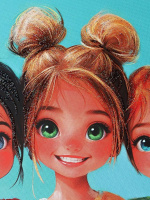 Анкета для друзей А5 112л., 7БЦ "Девочки-подружки - 1" глиттер