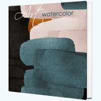 Скетчбук 190*190мм  32л., 7БЦ, 200гр/м2 "Скетчбук для акварели"