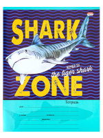 Тетрадь А5 24л кл. Проф-Пресс "Территория акул" 5 диз.в спайке