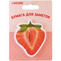 Бумага с липким краем  30л, фигурная Fruits,  ассорти