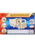 Изготовление модели из дерева "Самосвал" 53 дет