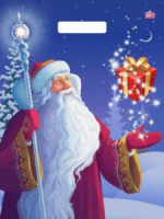 Пакет 40*31см (60мк) с вырубной укрепл. ручкой "Новогоднее волшебство" ПВД