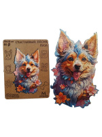 Пазлы деревянные  75 элементов 290*180мм  "Счастливый Пёсик"