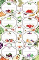 Набор наклеек А5 4л  "Для домашних заготовок"