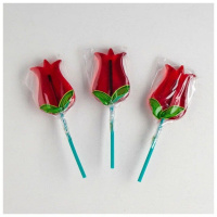 Карамельный  "Леденец"Тюльпан" 23 гр. ,/уп.24 шт./, со вкусом вишни