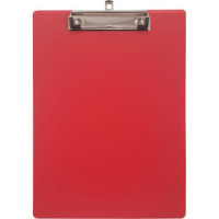 Клипборд А4 красный, ПВХ 1,5мм
