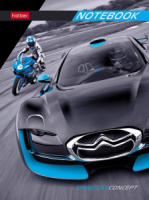 Блокнот А6 7БЦ  64л "На скорости" кл./лин., мат.лам.