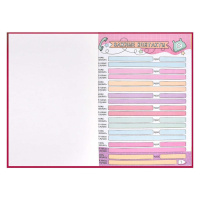 Дневник для девочек А5  48л., 7БЦ "Кот" глянц.лам., тисн.фольгой