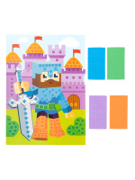 Аппликация из EVA 18*25см "Рыцарь", 200 эл, 3+