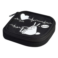 Кошелек (95*95*25) молния, х/б ткань "Влюбленный заяц"