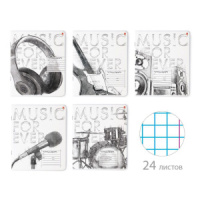 Тетрадь А5 24л кл. Альт "Music. Black&White"