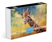 Пазлы  500 элементов  480*330мм. "LEGEND ZooArt. Жираф" + постер, в подар.уп-ке
