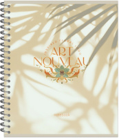 Тетрадь А5  96л кл. гребень Полином "Арт-деко тени" софт-тач, 4 дизайна, БЕЗ ПОЛЕЙ