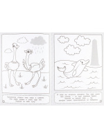 Раскраска с наклейками "Маленький помощник. Веселое путешествие" А4 12стр.