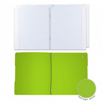 Тетрадь А5  2*48л. кл. Erich Krause "FolderBook Neon,",съемная пластик. обл. зеленая