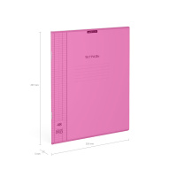 Тетрадь А4  48л кл. скоба Erich Krause  "Классика CoverPrо Neon" пластик. обложка, розовая