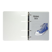 Тетрадь А5  80л кл. на кольцах Альт "Кеды синие"