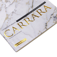 Записная книжка А5  40л. картон, мягк.пер. "Carrara" кл.