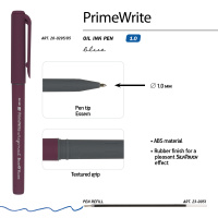 Ручка шар. BV "PrimeWrite. Basic. Original" 1,0мм, синяя, маслян.осн.